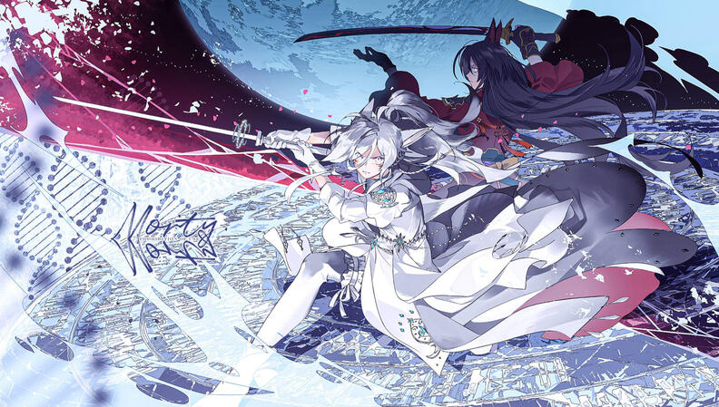 horizontal illust